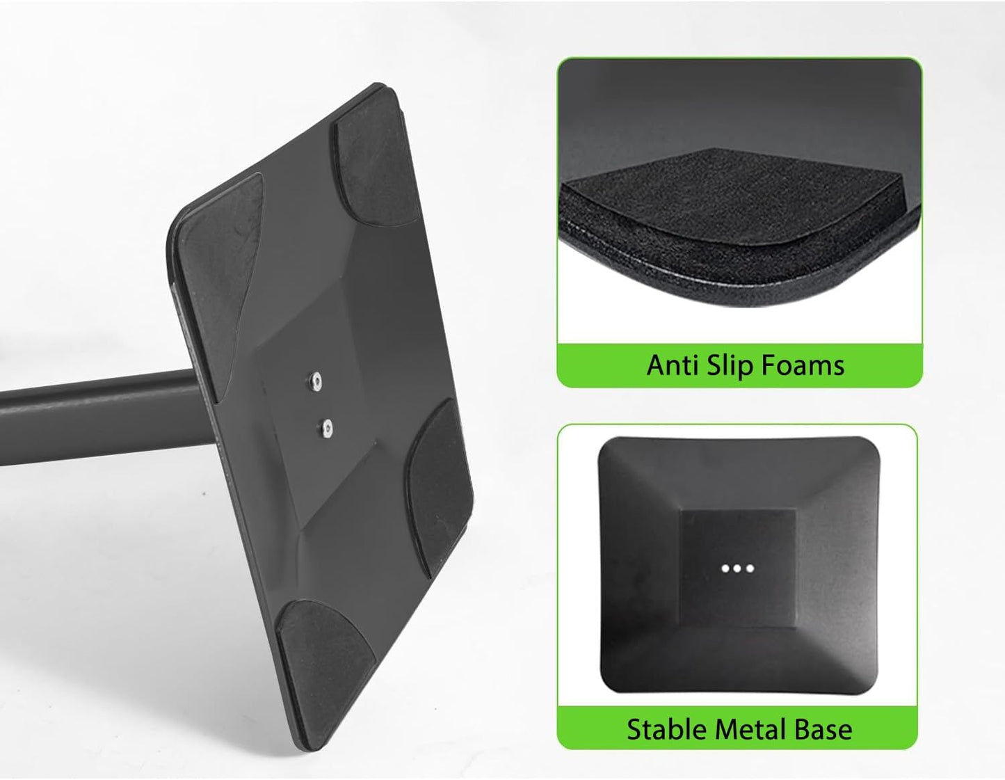 Heavy Duty Adjustable Pedestal Poster Sign Stand, 8.5x11 Aluminum Open Floor Standing Sign Holder for Vertical and Horizontal View Display (8.5x11,Black)