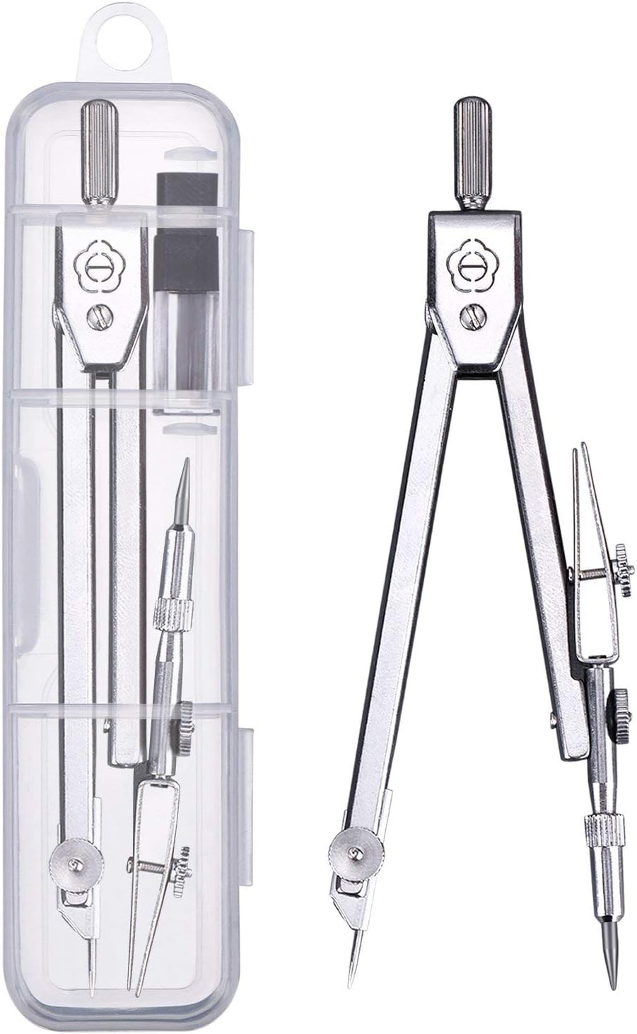 Drawing Compass and 6 Inch Protractor, Student Geometry Math Set