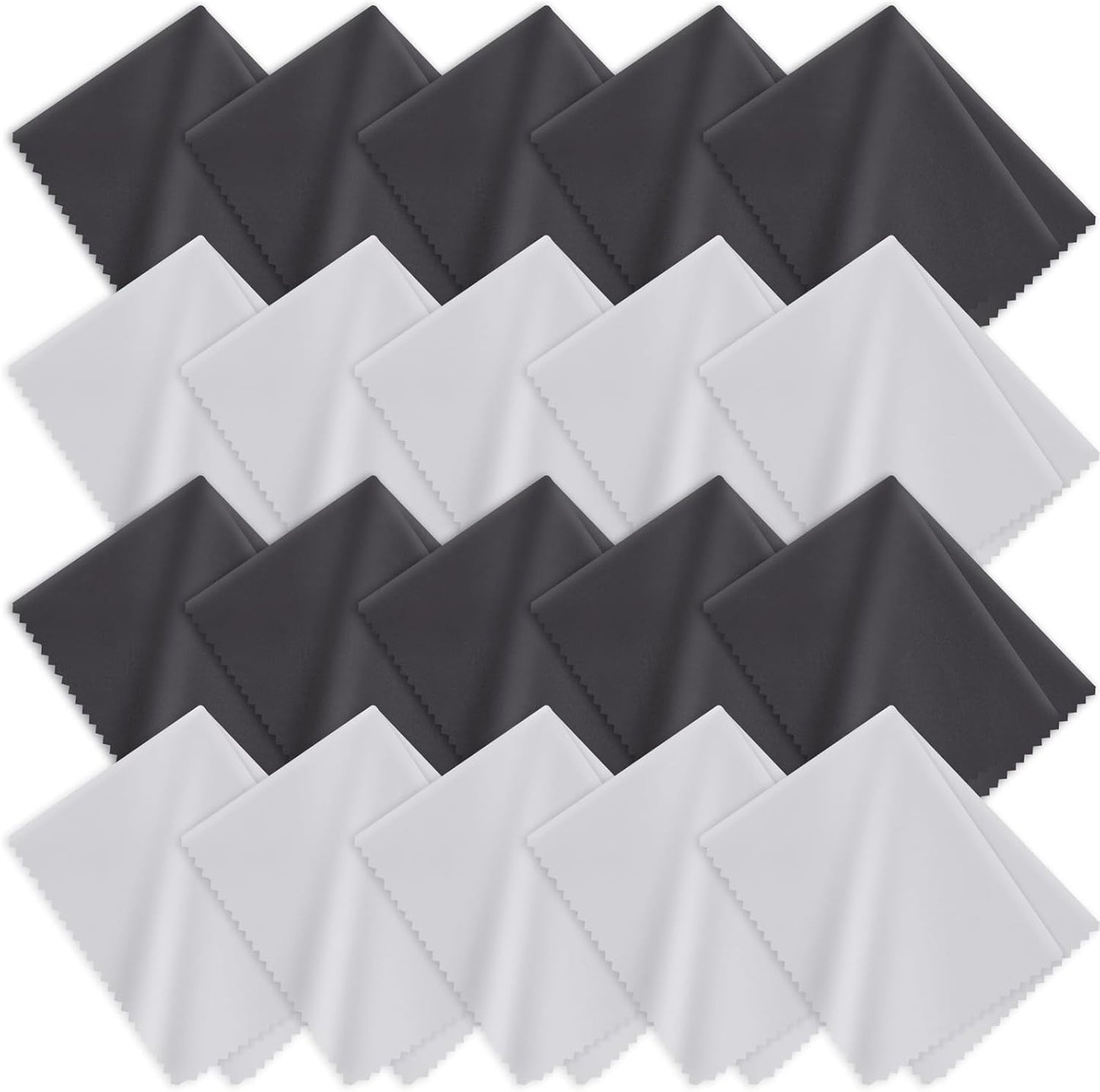 80 Pack Microfiber Cleaning Cloth for Glasses (6"x7"), Lens Cleaner Cloth Microfiber Eye Glasses Clean Cloths for Eyeglasses, Camera Lens, Sunglasses, TV Screens, Cell Phones and Laptops