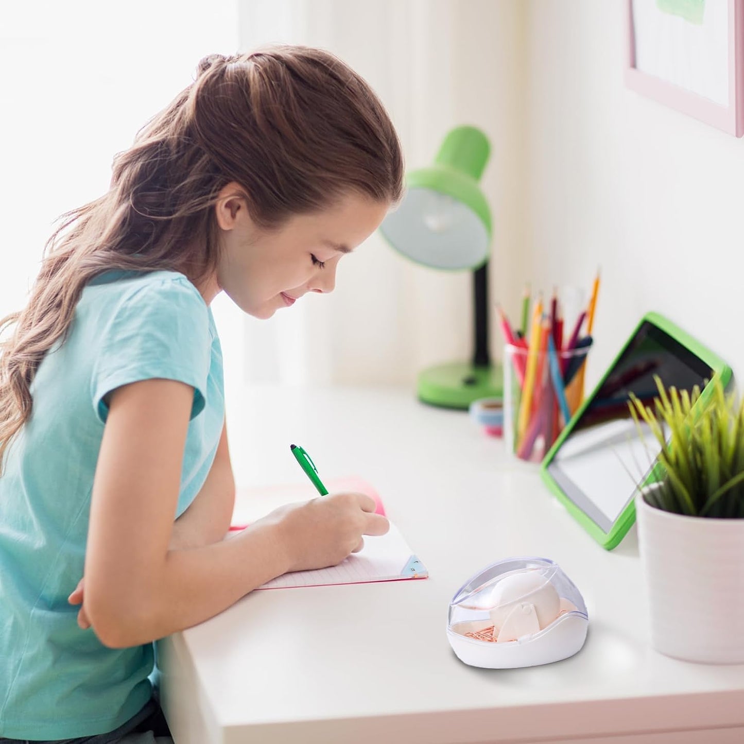 2 Pack Paper Clip Holder,Magnetic Paper Clip Holder for Desk, Non-Slip Stability Design, Unique Magnetic Design for Neatness, Cute Office Supplies for Desk Organizer