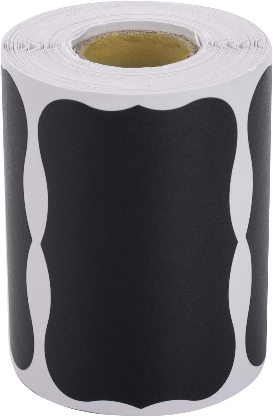 ONUPGO Chalkboard Labels-180pcs Waterproof Reusable Blackboard Stickers with 1 Liquid Chalk Marker for Mason Jars, Parties Decoration, Craft Rooms, Weddings, Storage, Organize Your Home & Kitchen