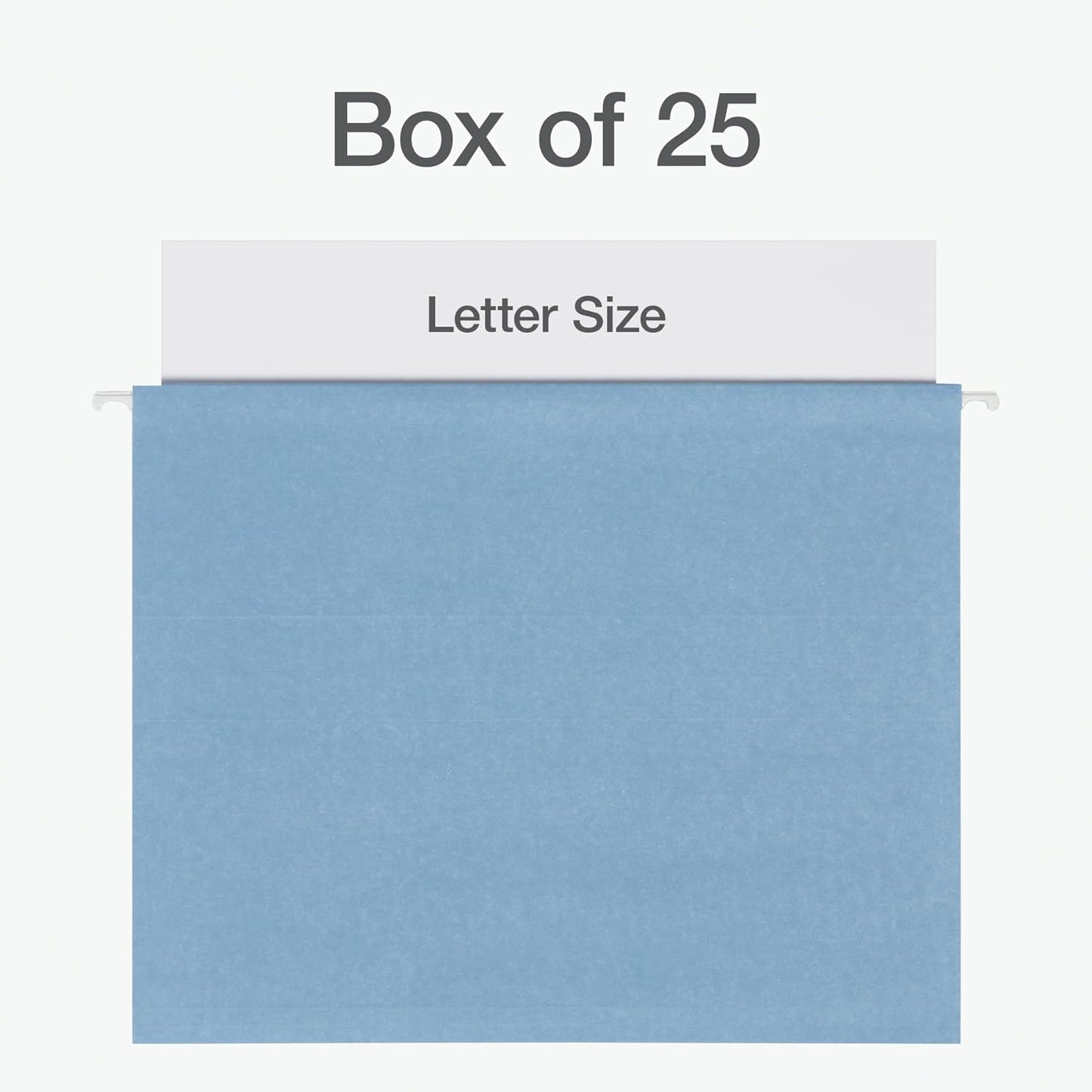 Pendaflex Hanging File Folders, Letter Size, Assorted Colors for Home, Office Filing Cabinet, 1/5-Cut Adjustable Tabs, 25 Per Box (81698)