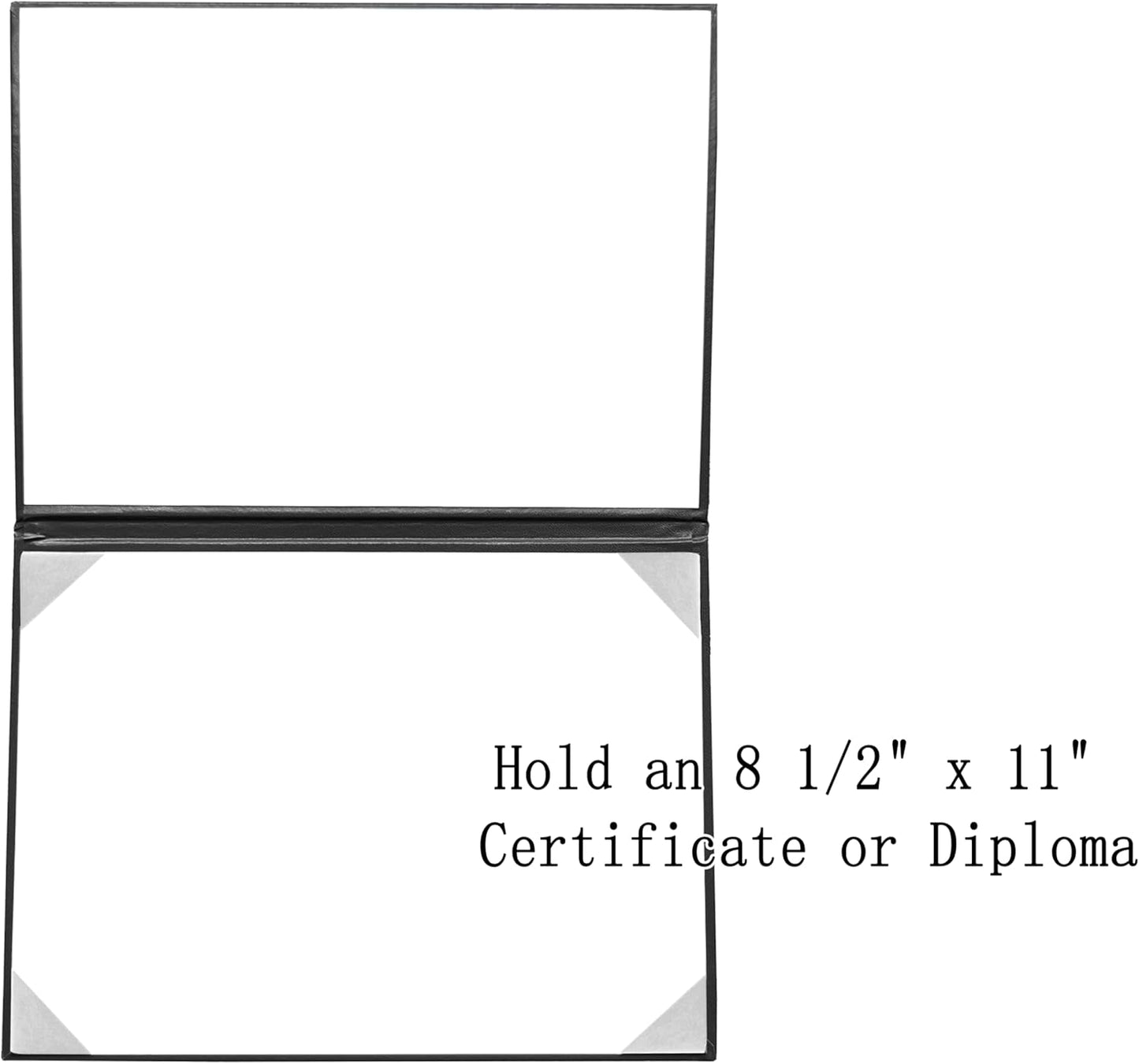 Smooth Diploma Certificate Cover 8 1/2" x 11" Black