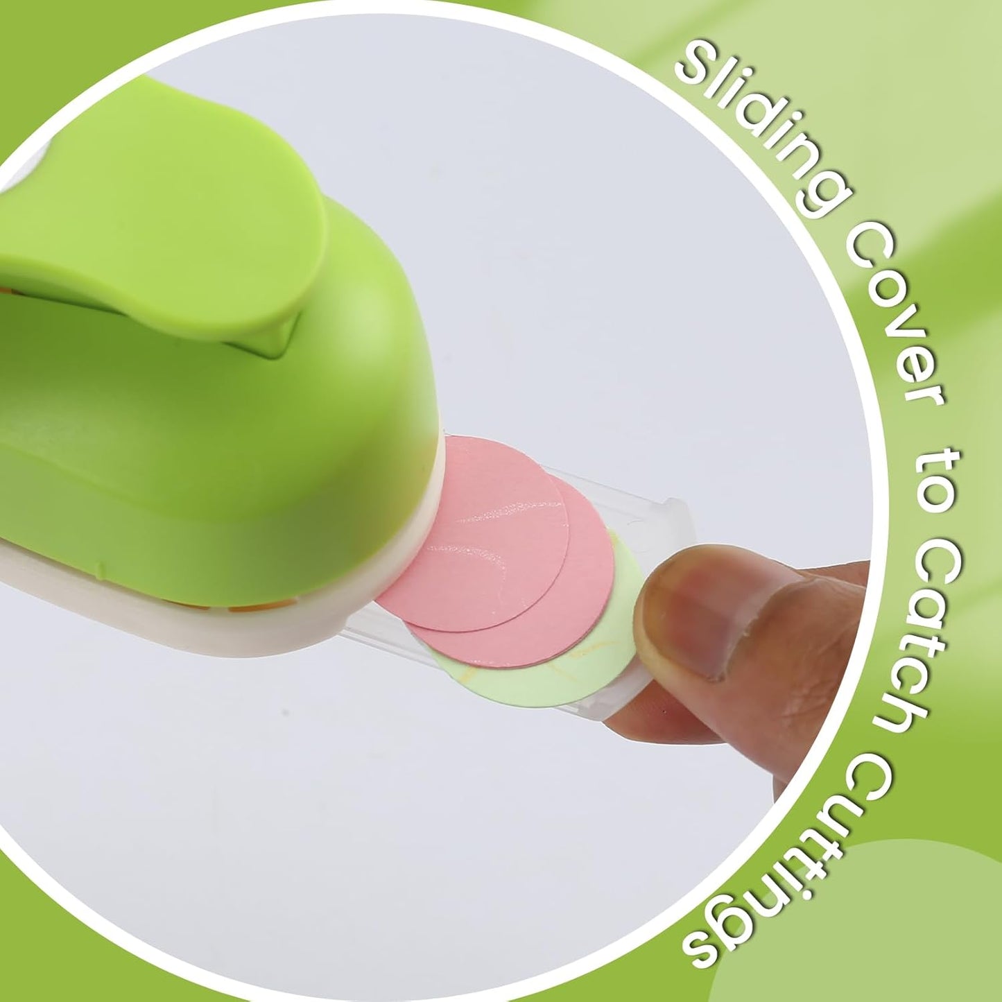 LOONENG 1 Inch Circle Hole Punch - Create Perfect Circles for Handmade Craft Projects - Ideas for Scrapbooking, Card Making, DIY Photo Albums, Gift Tags, Homemade Confetti