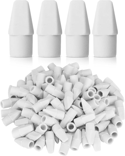 Mr. Pen- White Pencil Top Erasers, 120 pcs, Eraser Caps for Pencils, White Pencil Head Erasers for Pencils Tops