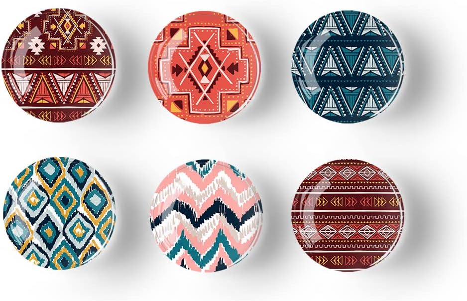 12Pcs Glass Strong Magnetic Refrigerator Magnet Fridge Sticker,Bohemia Crystal Fridge Magnets Decoration for Crafts,Strong Fridge Magnets for Kitchen, School,Office Whiteboard