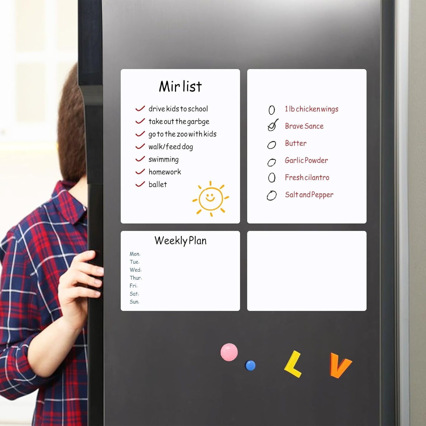 SVNOOC Multi-Use Dry Erase Board Dry Erase Small White Board for Classroom Office Home, 5.5x8.5 inches Lapboards for Students School Meeting Message (6 Pack)