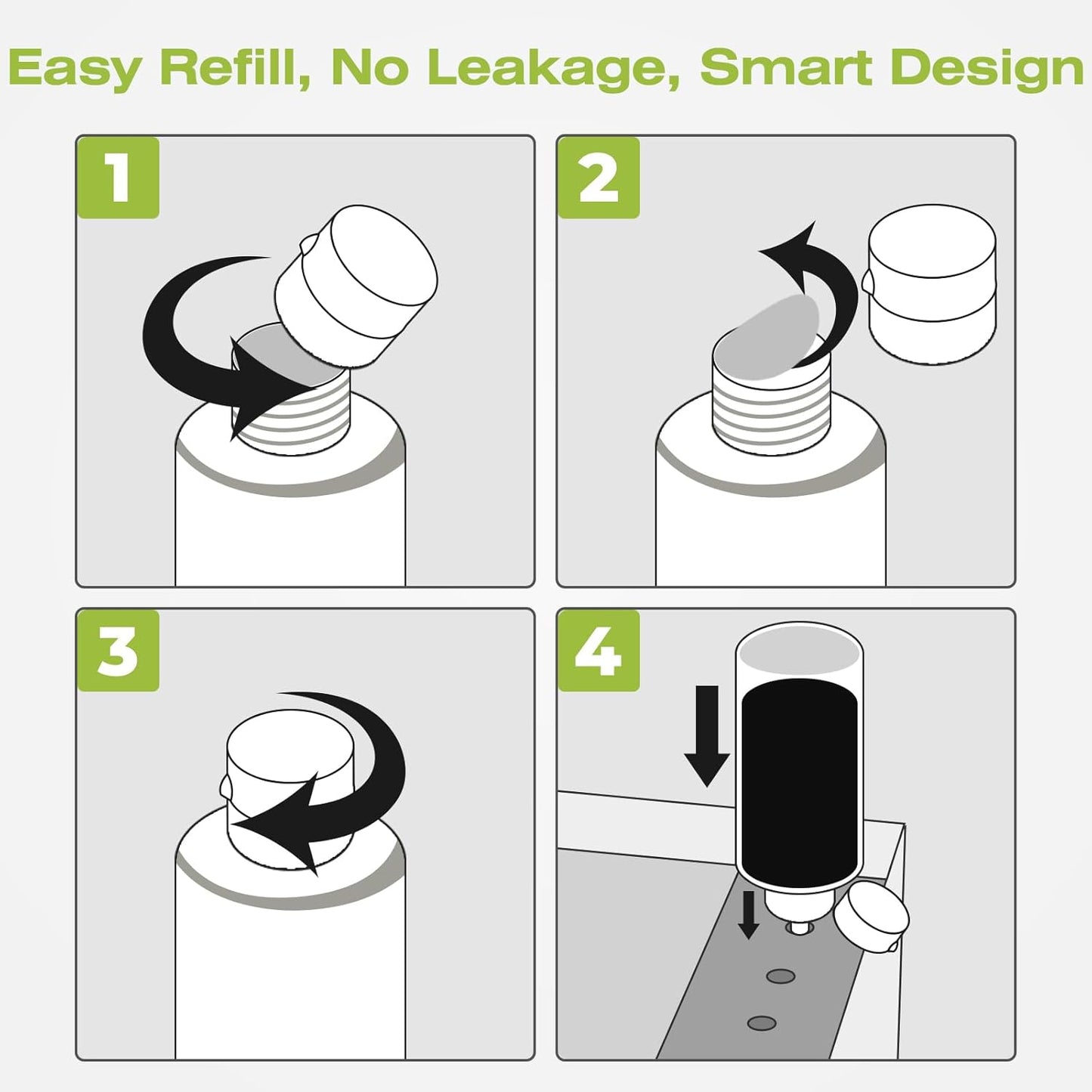 31 32XL Ink Bottle Set, Smart Tank 7602 5101 6001 651 Ink Refill Compatible with HP 31 Ink 32XL Black Ink Bottle Set for Smart Tank 5101 7602 5000 651 5103 6001 7301 7001 7302 5102 7002 7006 Printers