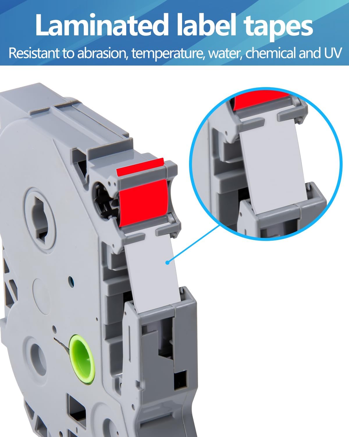 Weemay 3 Pack TZe435 12mm White on Red Laminated Label Tape Compatible with Brother Label Maker Tape TZe-435 TZe 435 TZ-435 TZ435 for PTouch PTD210 PTD220 PTH110BP PTD410 PTD600 Printer, 0.47" x 26.2'