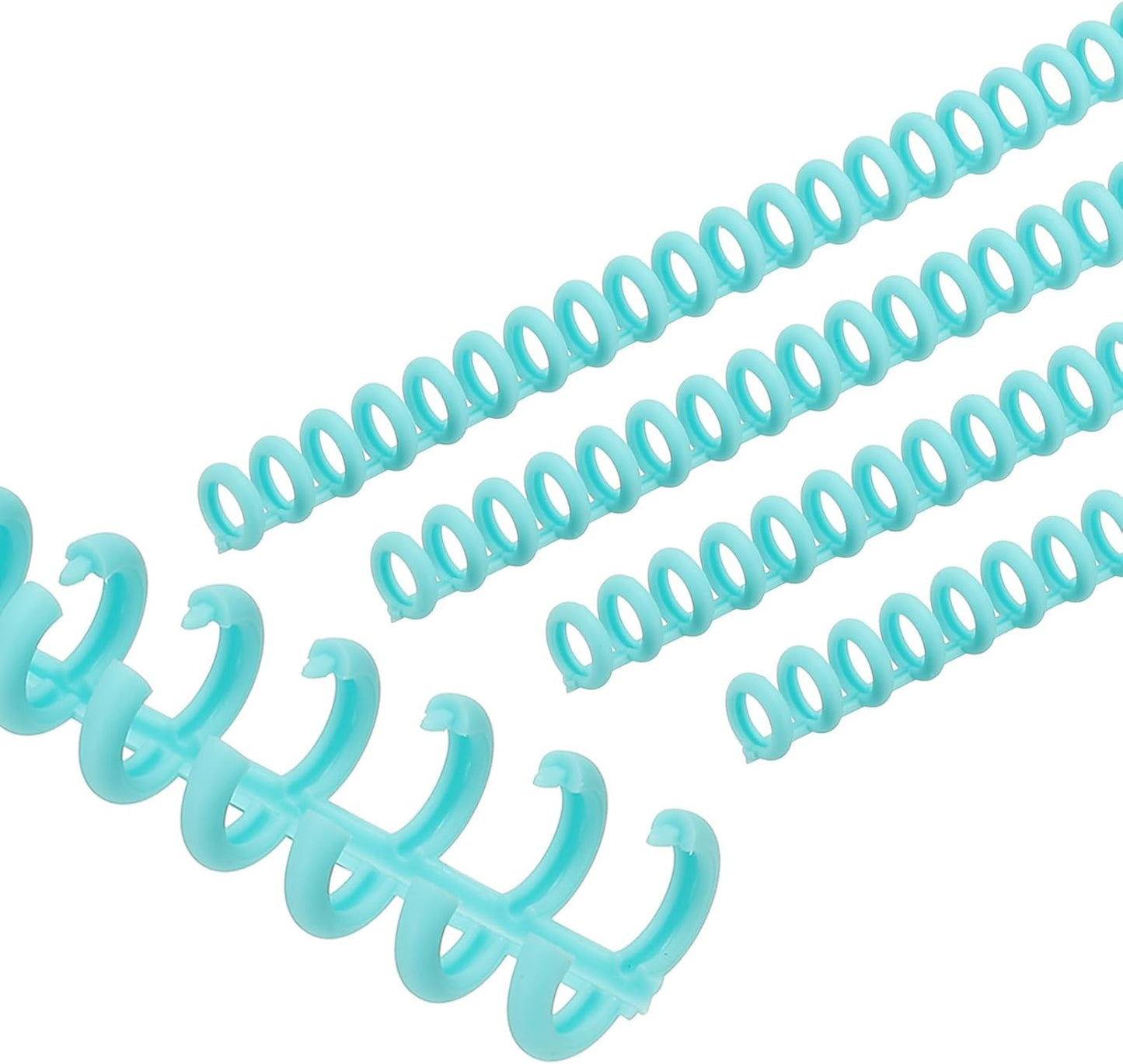 PATIKIL 8.5mm(0.3") Spiral Binder Ring,10 Pcs 30 Rings 25 Sheet Capacity Comb Binding Spines for Binding Paper Sheets Notebook Calendar Picture Album, Blue
