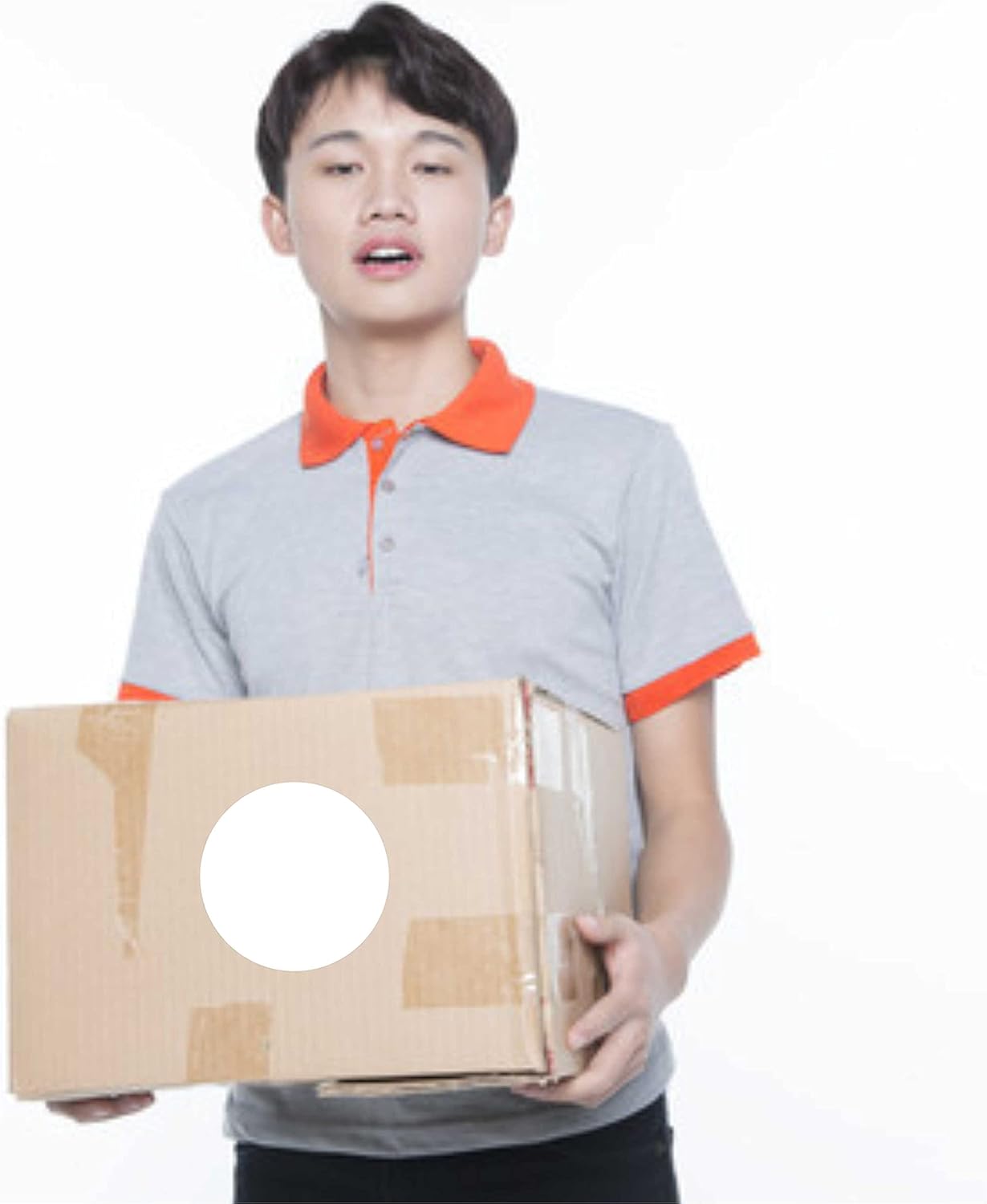 PARLAIM 3” Round Color-Code Dot Stickers Color Cod Stickers,500 per Dispenser Box Roll dots Label,White Inventory Circle Sticker(NOT Work on Printer