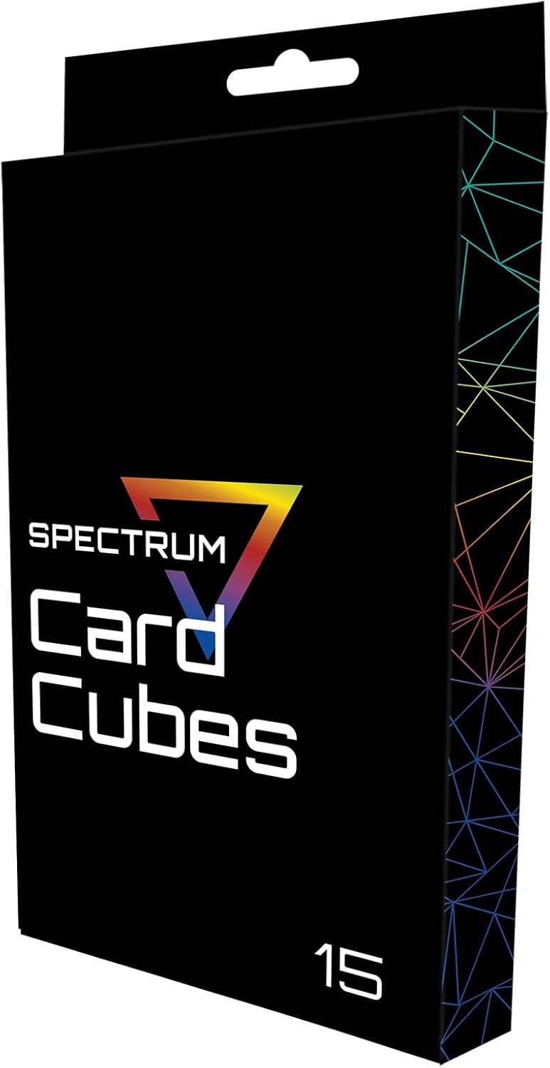 BCW Spectrum Card Cubes | Holds 15 Sleeved Cards | Crystal Clear Acrylic Storage