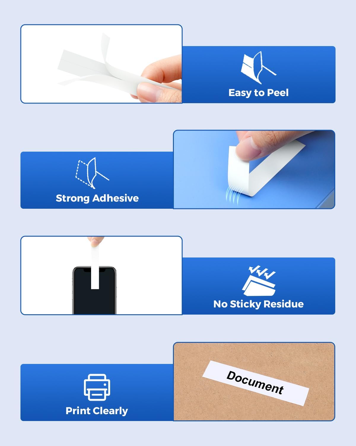 20-Pack Tze Tz Tape 12mm 0.47" Laminated White Compatible for Brother Tze-231 Label Maker Tape P Touch Label Tape 12mm 1/2" White for PT-D220 PT-D210 PT-D200 PT-2430 PT-D610BT PT-D400 PTD600