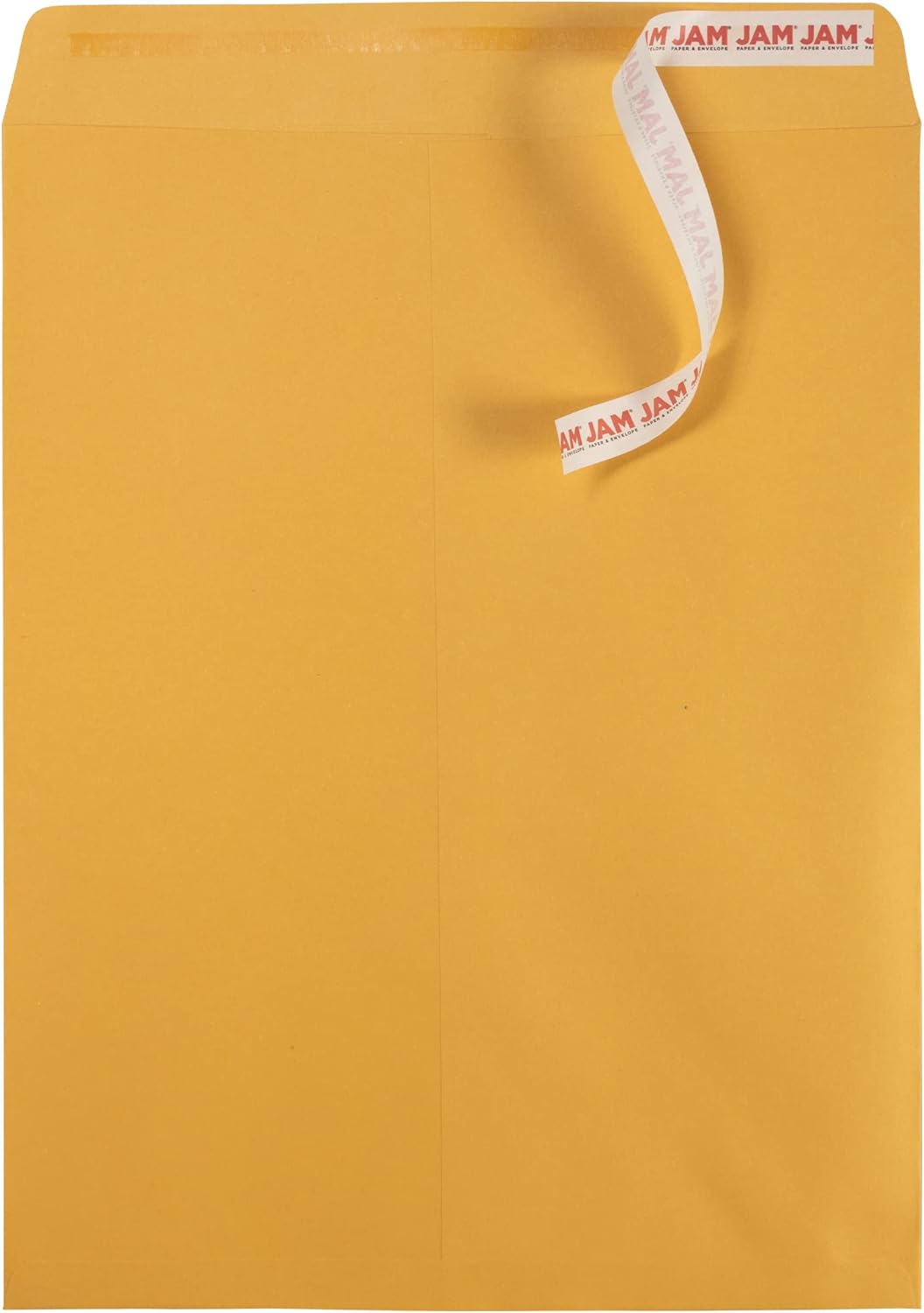 JAM PAPER 12 x 15 1/2 Open End Catalog Envelopes with Peel and Seal Closure - Brown Kraft - Bulk 500/Box