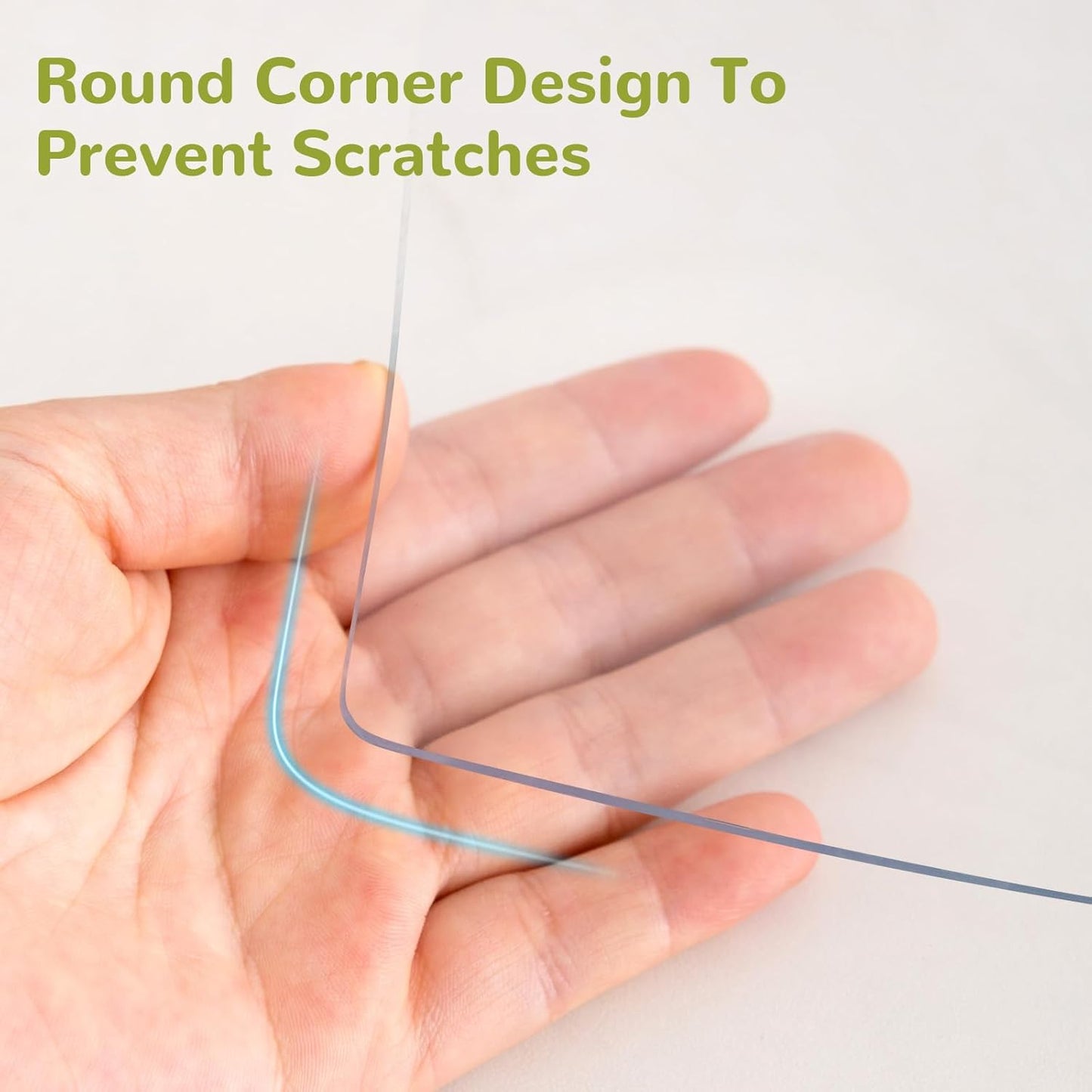 32 x 92 Inch Clear Table Cover Protector, Clear Table Protector for Dining Room Table, 1.5mm Plastic Table Cover, Waterproof Table Pad for Kitchen, Office