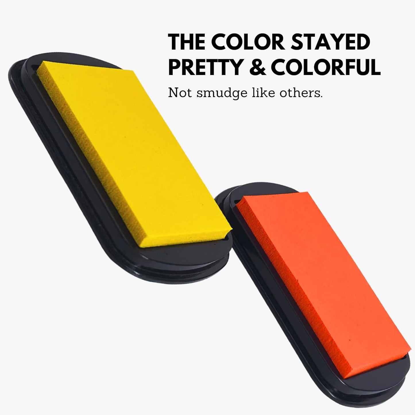 7 Washable Ink Pads for Rubber Stamps, Letter Stamps, Paw Print Stamp Pad For Dogs, Baby Footprint, Fingerprint, Stamp Pads For Kids on Scrapbooking, Card Making Supplies- Large Safe Non-Toxic Ink Pad