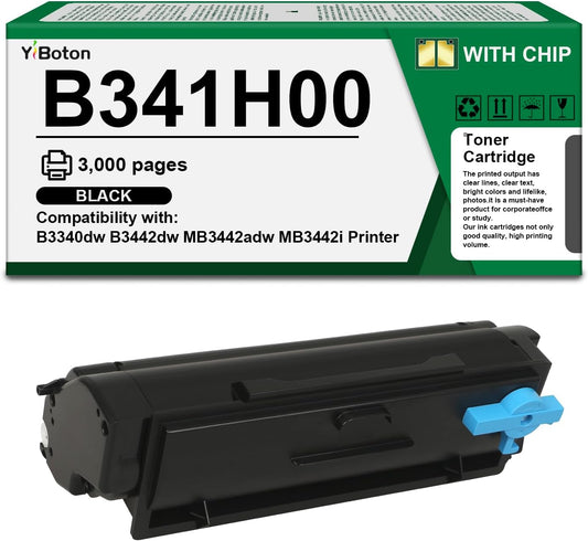 High Yield B341H00 Black Toner Cartridge Compatible with Lexmark B341H00 Toner Cartridge for B341H00 B3340 B3442 MB3442 Laser Printer (3,000 Pages)