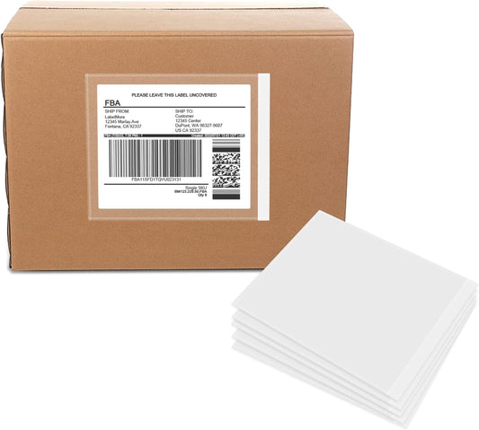 Clear Adhesive Top Loading Packing List Pouches 4.5'' X 5.5'', Shipping Label Sleeves, Packing Slip Envelopes (100 Bags)