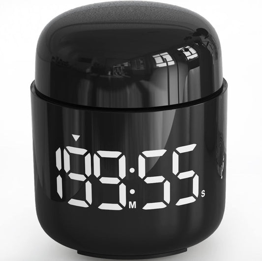 Digital Kitchen Timer,Countdown Countup Timer with Large LED Display Volume Adjustment,Timer for Cooking, Classroom Time for Kids and Teachers. (Black)