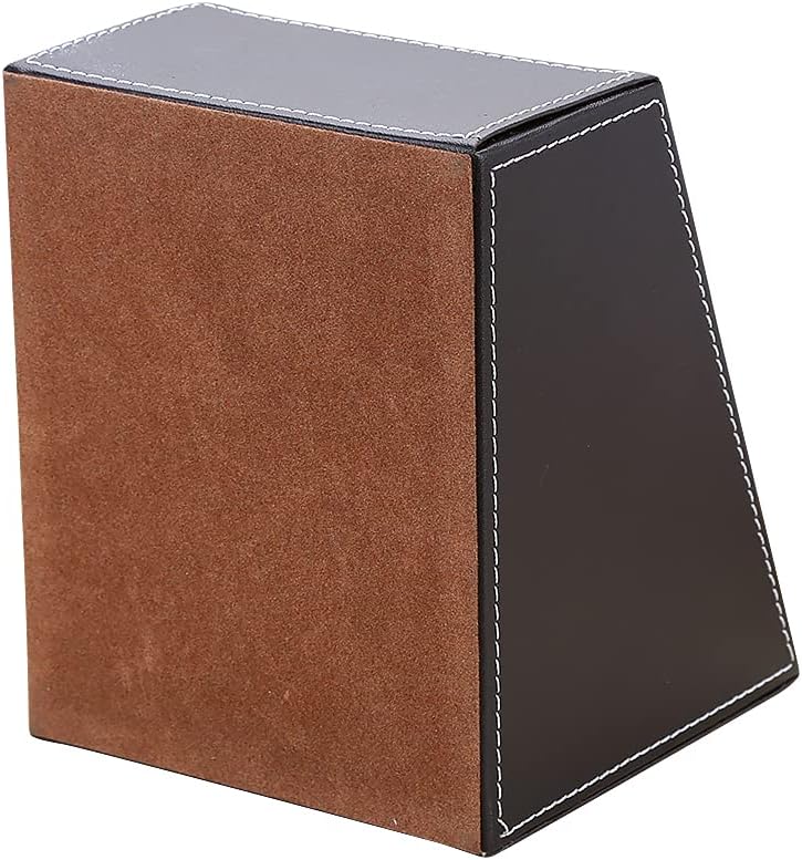 KINGFOM Remote Control Holder with 3 Compartments, Pu Leather Remote Caddy Desktop Organizer for TV, CD, Blu-Ray, Media Player, Heater Controllers and Cosmetics Office Supplies(Brown)