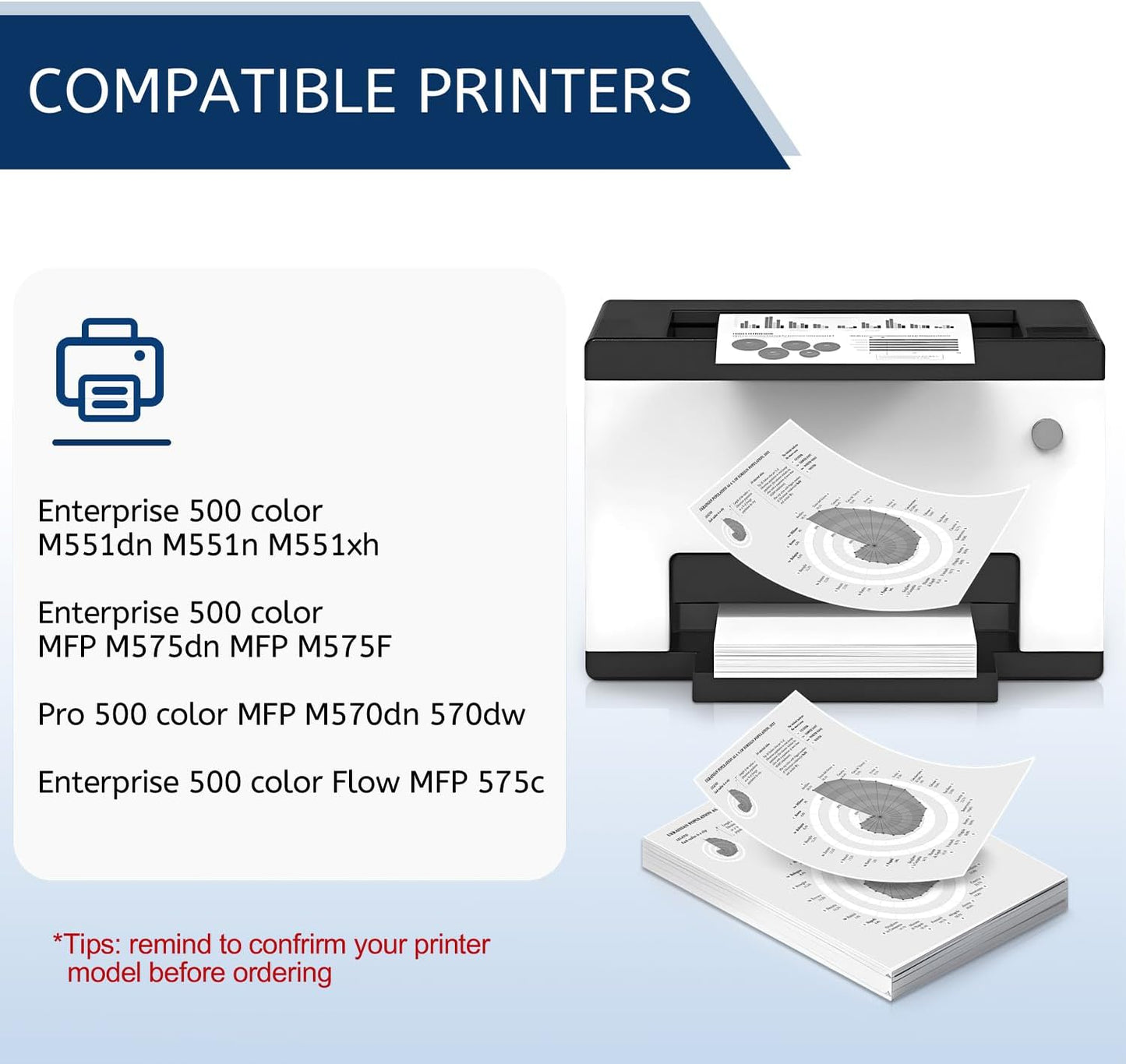 507X 507A High Yield Toner Cartridges CE400X CE400A(Black) Remanufactured Compatible with 507X 507A for Enterprise M551n M551dn M551xh M570dw M570dn M575c M575dn M575f(2 Pack, Black)