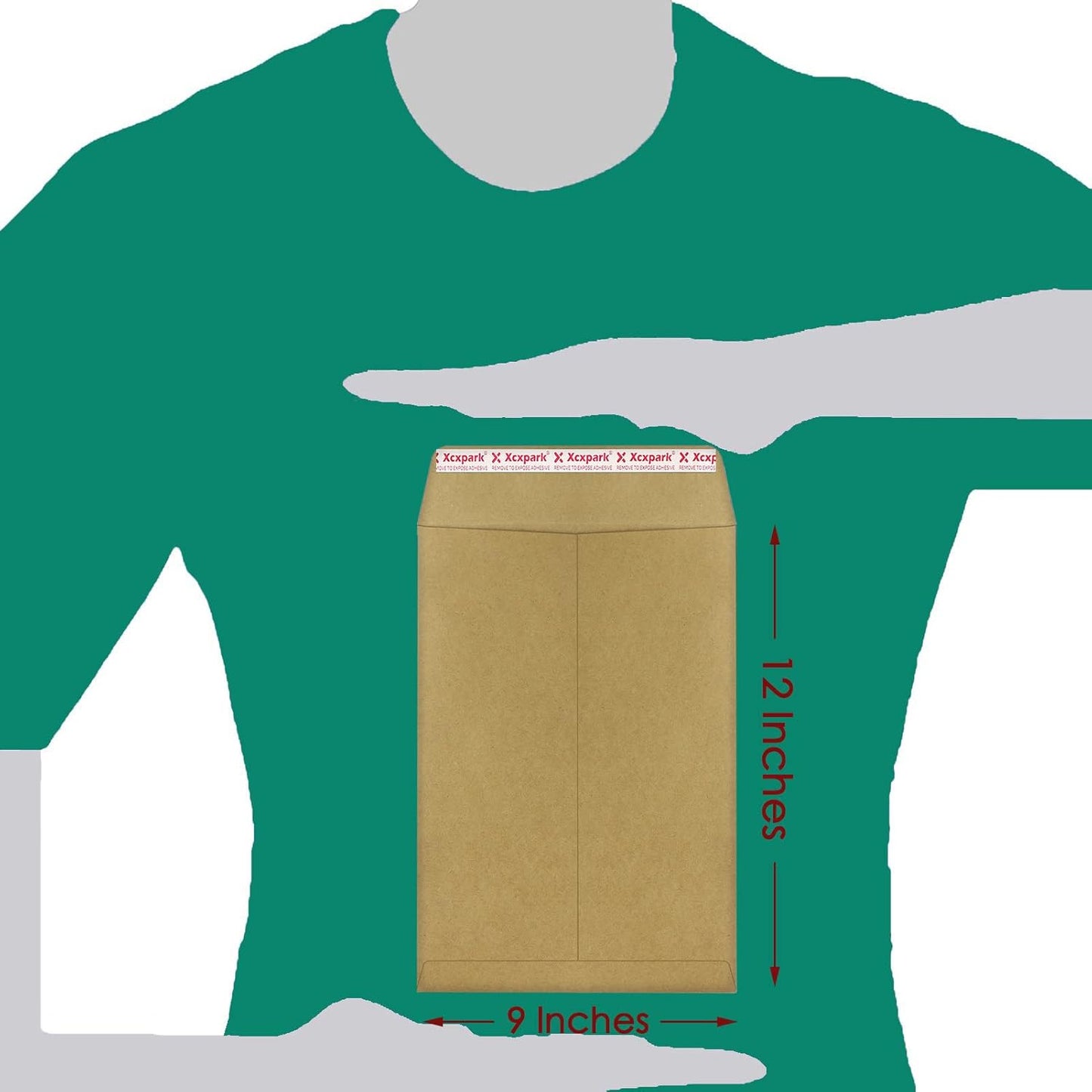 60 PCS 9x12 inches Security Catalog Envelopes Printable Self Seal Envelopes, Anti Tear Recycled Kraft Envelopes for Invitation Cards, Pictures, Photos, Documents