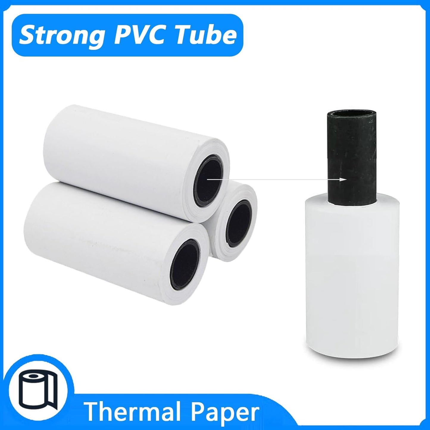 57mm Thermal Paper Cash Register POS Receipt Paper 2 1/4 for Thermal Printer to Take a Number Ticket 4 Rolls