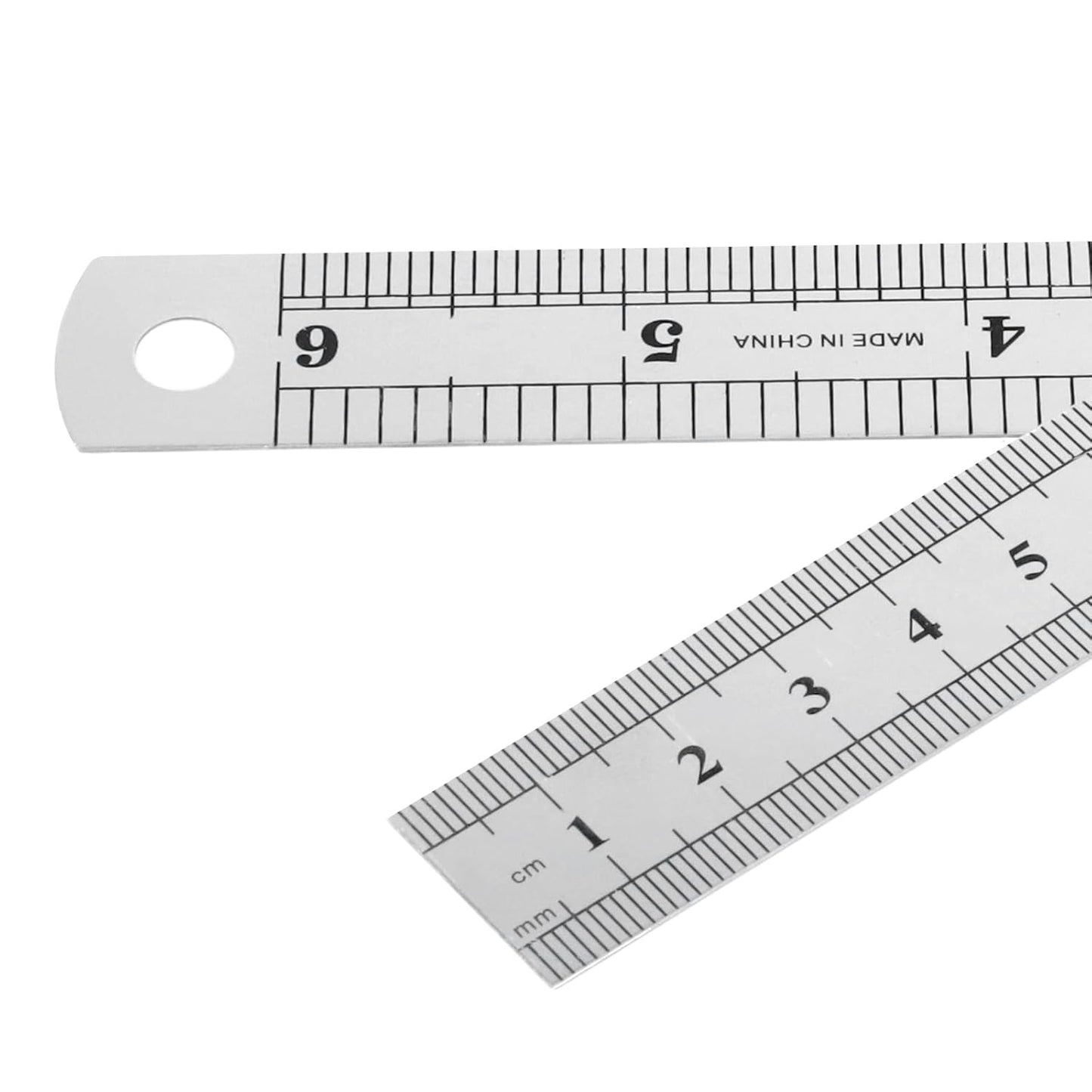 30 PCS 6 Inch Stainless Steel Ruler Bulk, Straight Edge Metal Rulers with Inch and Metric Scale Measuring Tool for Measuring