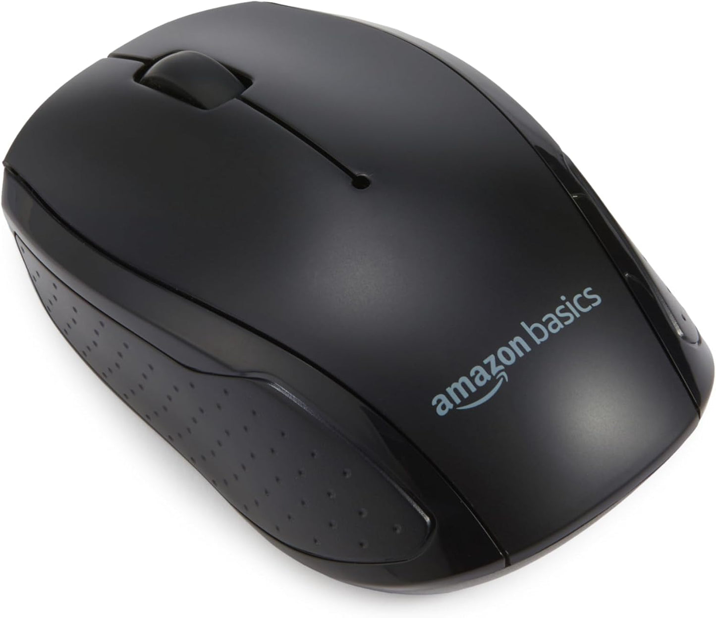 Amazon Basics 2.4GHz Wireless Keyboard and Mouse Combo, Quiet and Compact US Layout, Unifying USB Receiver, Black