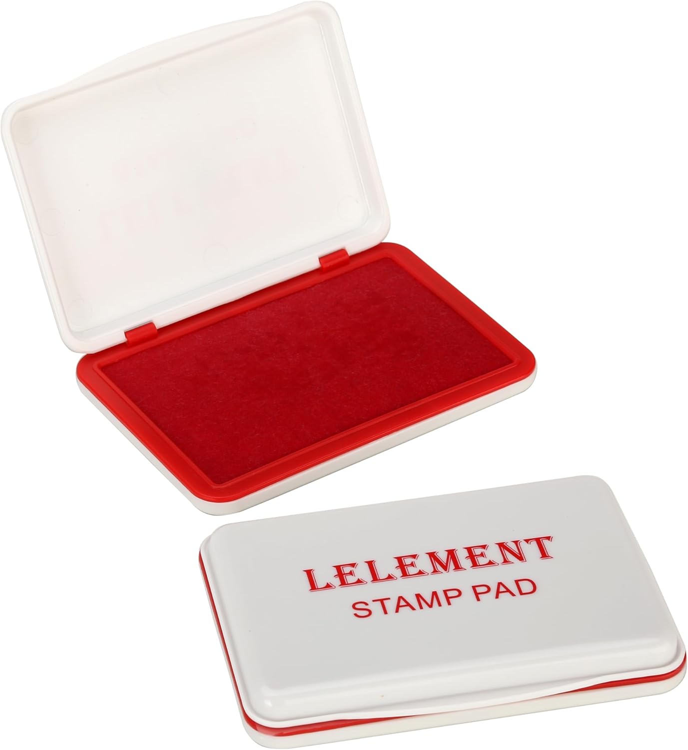 Ink Pads for Stamps | Red Ink Stamp Pad | Rubber Stamps Ink Pad - Premium Quality Felt Pad for Stamps | Stamp Pads | Large Size