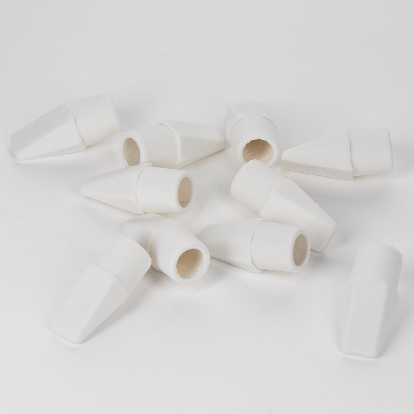 Pentel Hi-Polymer Eraser Caps, White, Box of 144 Caps (ZEH-02)