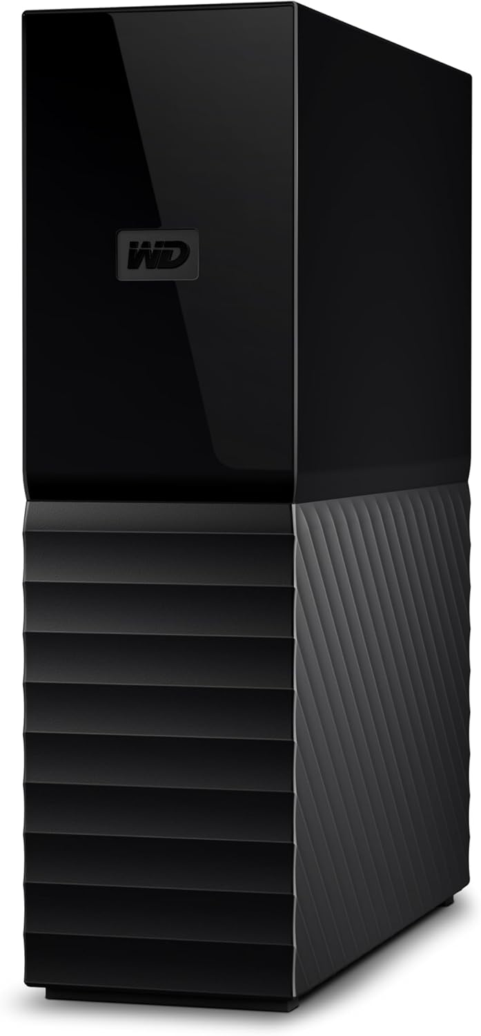 WD 24TB My Book Desktop External Hard Drive, with Password Protection and Backup Software, USB 3.2 Gen1, exFAT - WDBBGB0240HBK-NESN