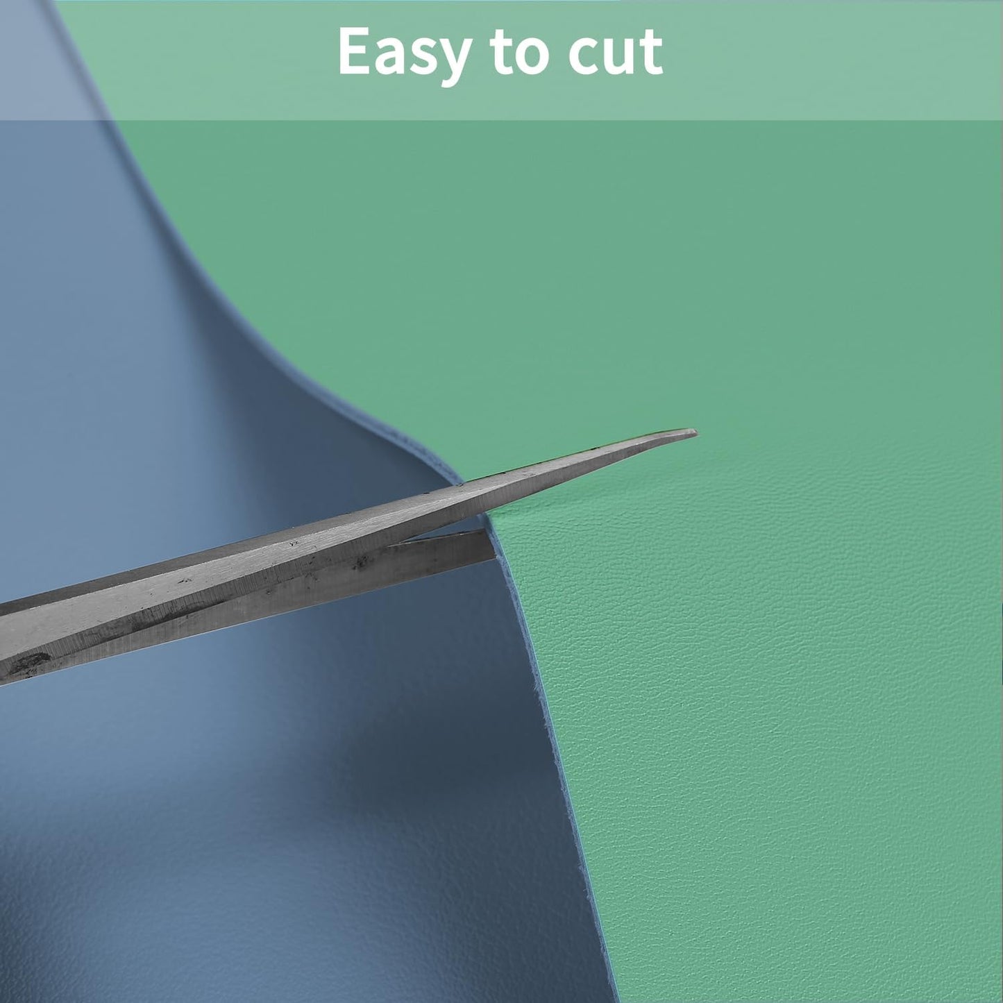 Leather Table Cover,1.8mm Thick,30x48 Inch Desk Cover,Large Desk Mat,Table Protector,Table Cover Protector,Table Top Protectors for Wood,Desk Writing Mat(Grayish Blue+Dark Green,30x48)