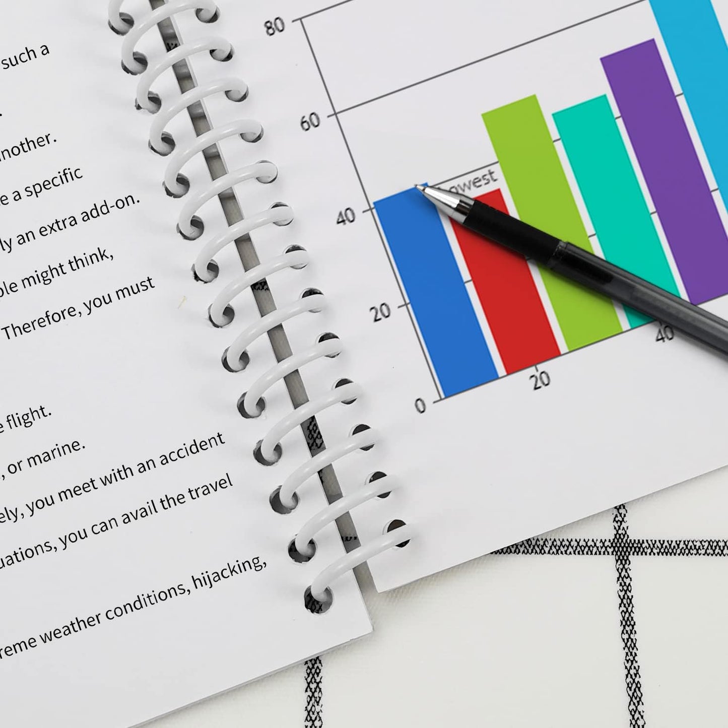 Rayson 9/16" Plastic Spiral Binding Coil, 115 Sheets Capacity, 4:1 Pitch 14.3mm White Coil Binding Spines for Business and Educational Purposes, Pack of 100