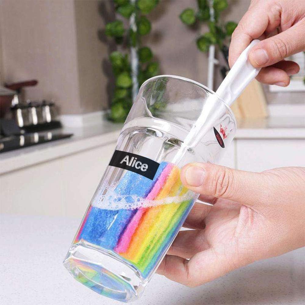 Embossing Label Tape Compatible with Dymo Label Maker,3/8 Inch 3D Plastic Labels Replacement for Dymo Organizer Xpress 12965 DYM 12966 Office Mate II (White on Black/Red/Blue/Yellow/Green)