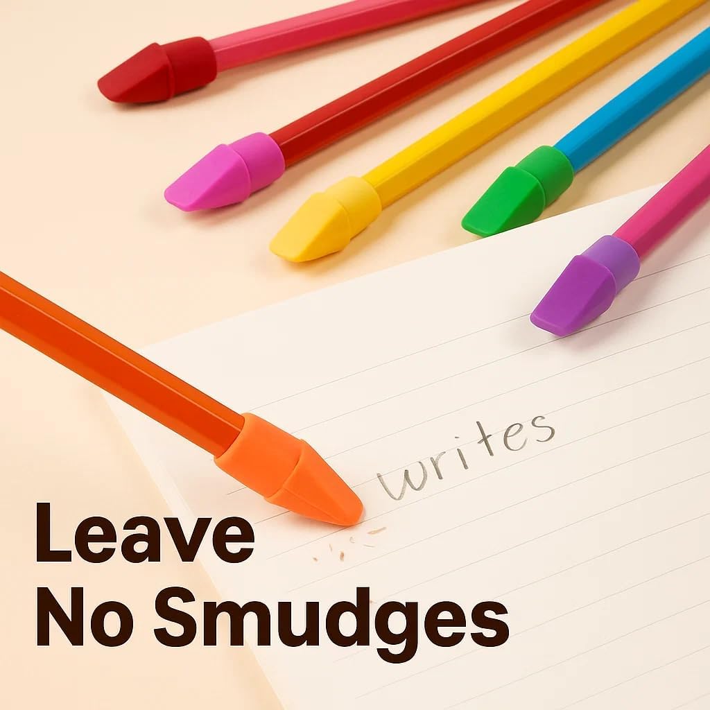 Cap Erasers for Pencils Pulk - Pencil Top Erasers Cap Erasers Toppers for Latex Free Assorted Colors School Supplies for Teachers Sudents Classroom Home and Office (1000)