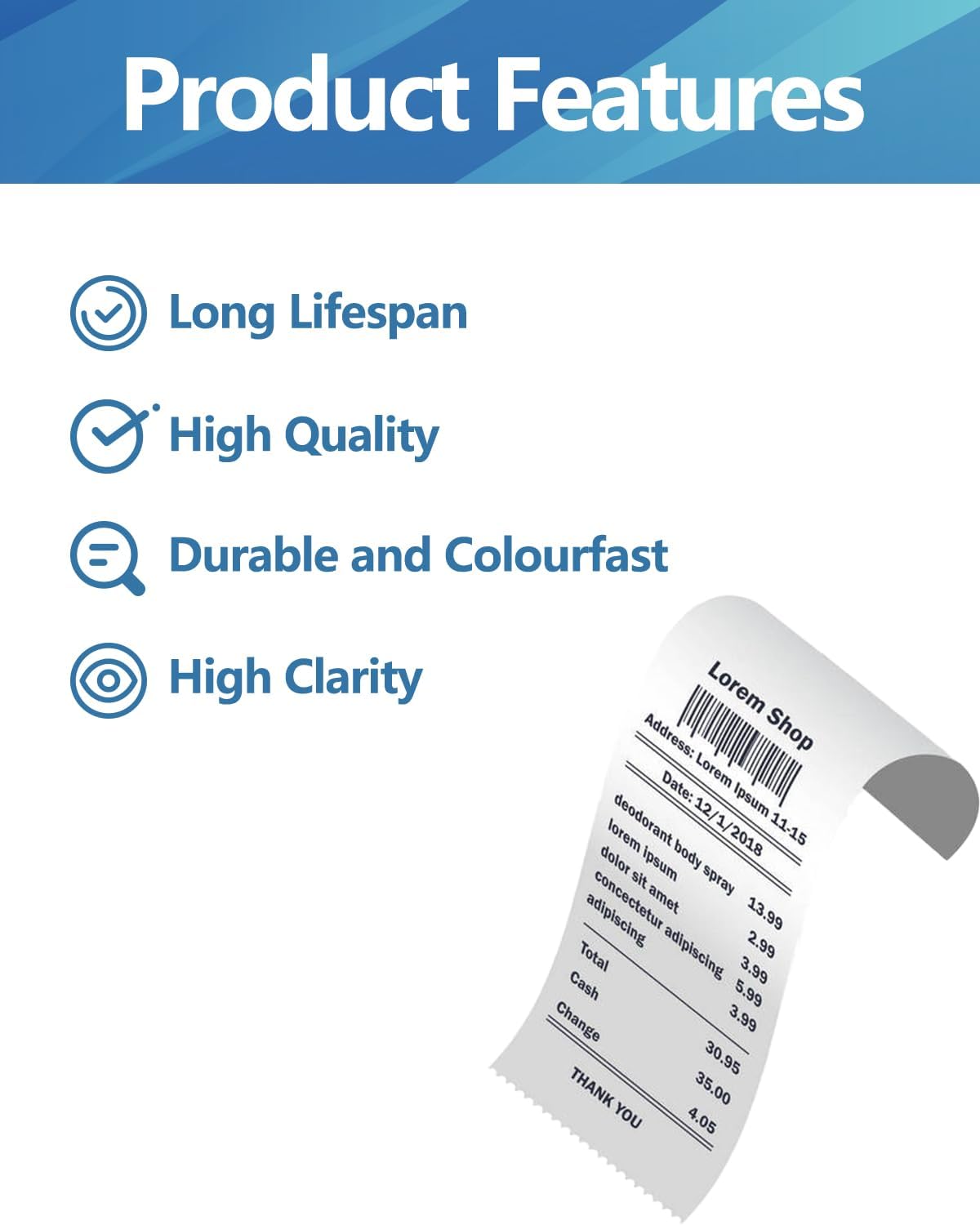 WEEMAY Compatible Calculator Ink Ribbon Replacement for IR-40T Black/Red Sharp EL-1750V EL-1801V, Canon P23-DHV CP13 MP-12D, Casio HR-100TM HR-170RC, Individually Sealed, 12 Pack