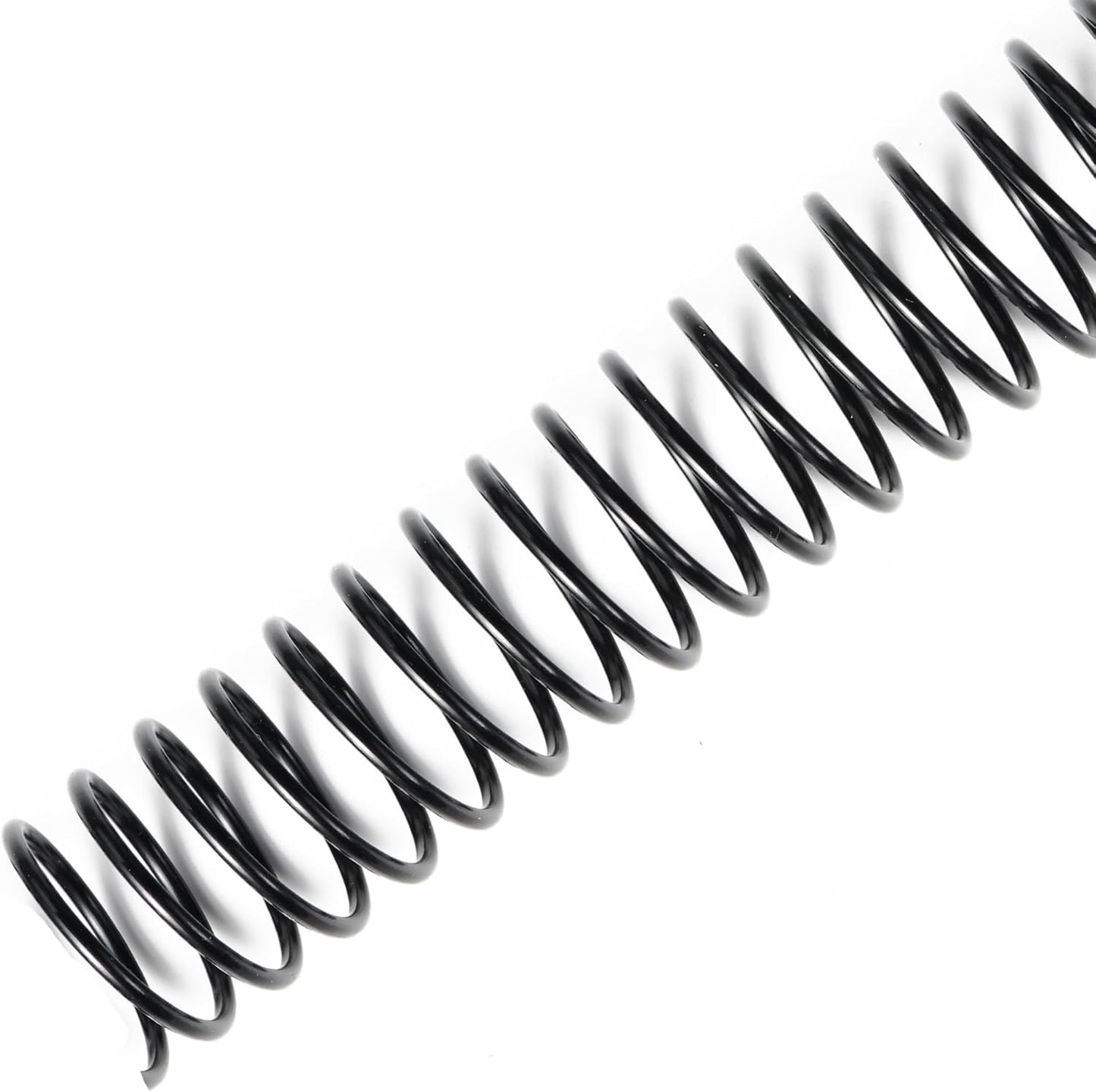 TOTiyea 50 Pack Plastic Binding Coils, 215 Sheet Capacity, 25mm (1") Binding Spirals, 4:1 Pitch, Black