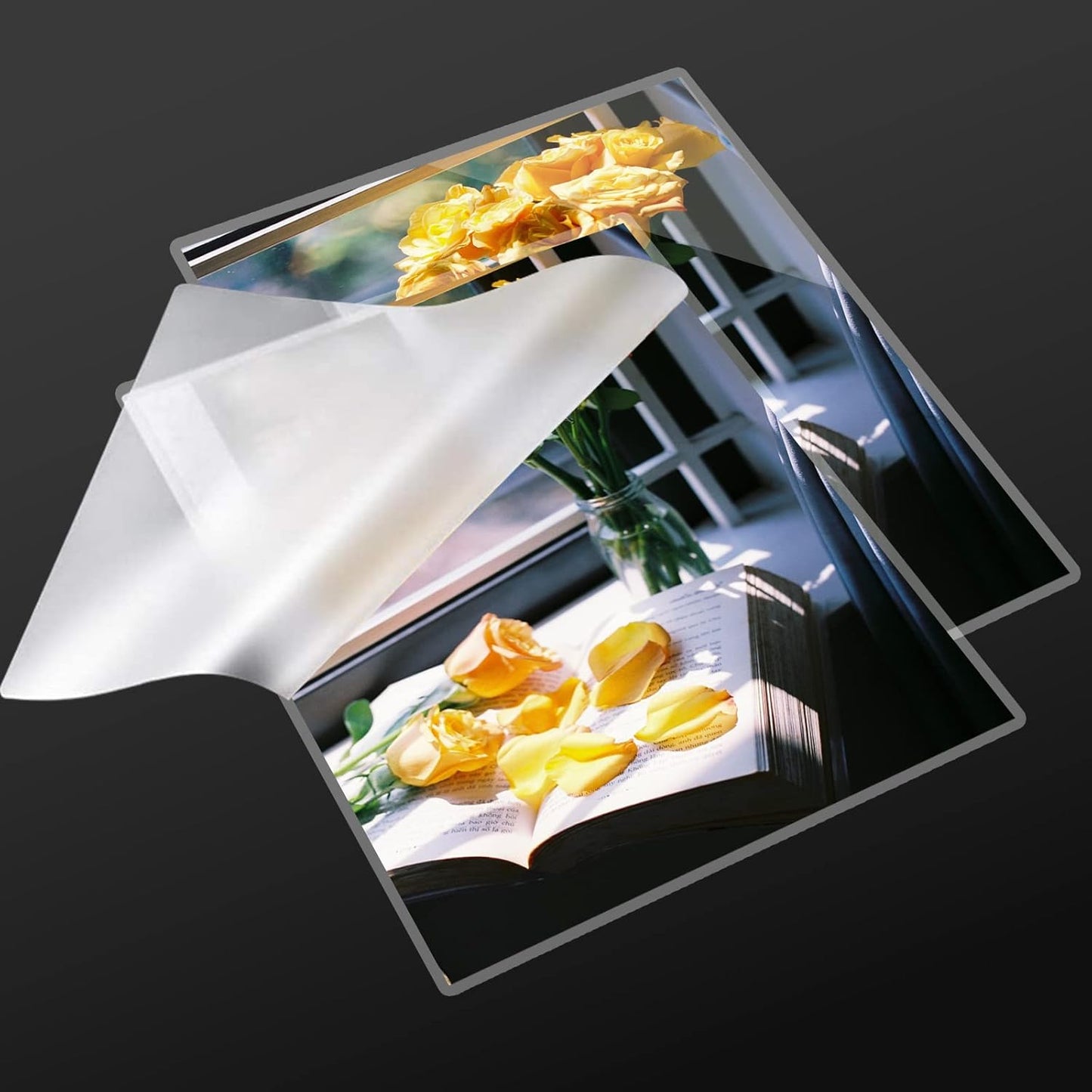 3 mil Thermal Laminating Sheets 100 Packs, 9” x 11.5” Clear Laminating Pouches Holds 8.5 x 11 Inch Sheet, Letter Size Lamination Paper for Laminator - Rounded Corner