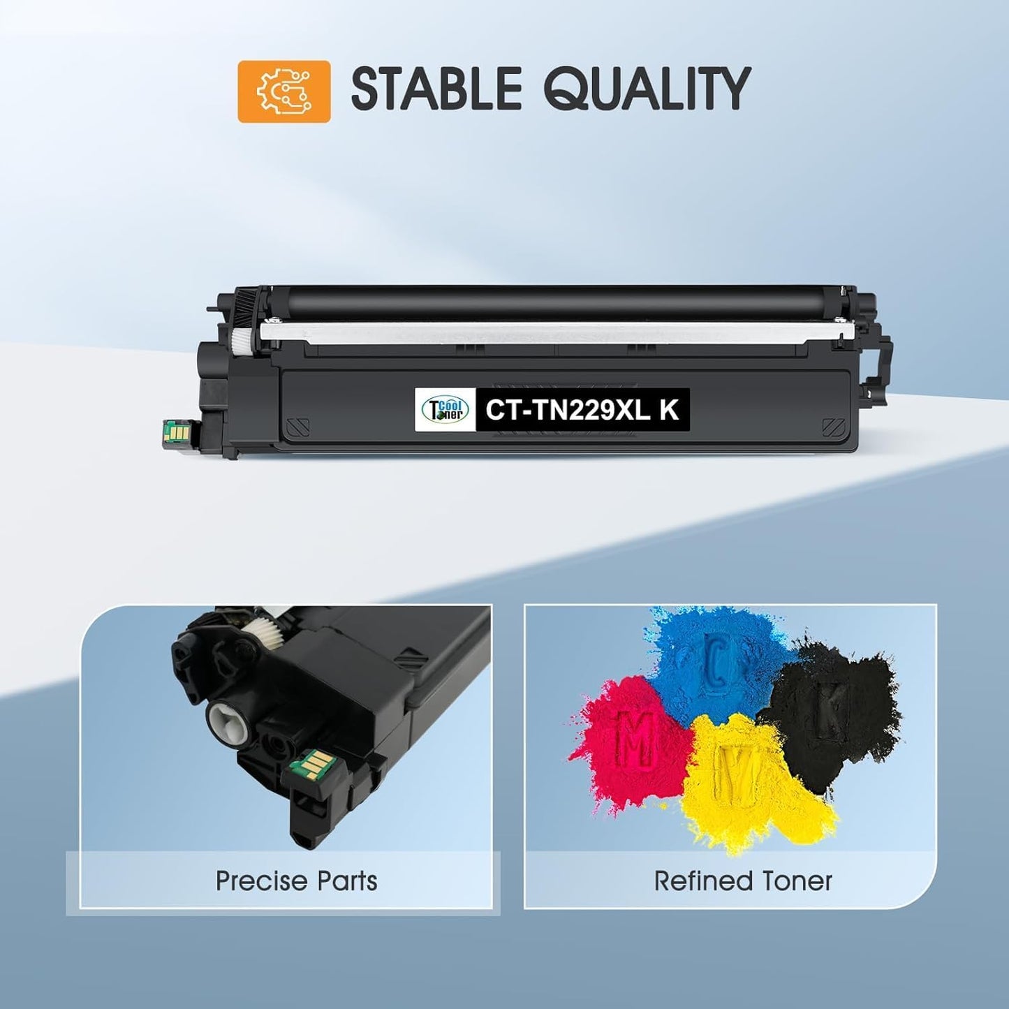 TN229 TN229XL 229XL MFC-L3780CDW Toner Cartridges: Compatible for Brother TN229XL TN229 TN 229 229XL HL-L3220CDW HL-L3280CDW MFC-L3720CDW HL-L3300CDW HL-L3295CDW Printer 229XL Toner Cartridges 4 Pack