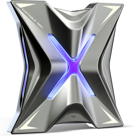 MOVE SPEED Magnetic 2TB Portable External SSD - 2000MB/s USB-C 3.2x2, PS5/PC/Smartphone Compatible Portable Drive, Compact Durable Storage for Gamers & Creators