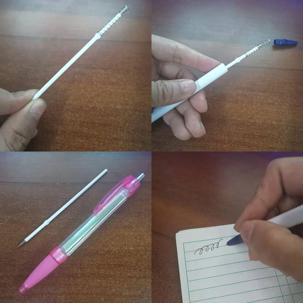 20 pcs 1mm Black Color Replaceable Ballpoint Pen Refill School Office Supplies(4.2 inch)