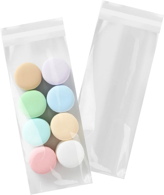 iMailer - 1000 Pcs - 4" x 9" Cellophane Pretzel Bags - Self Sealing, Food Safe Bags for Chocolate, Candies, Cookies