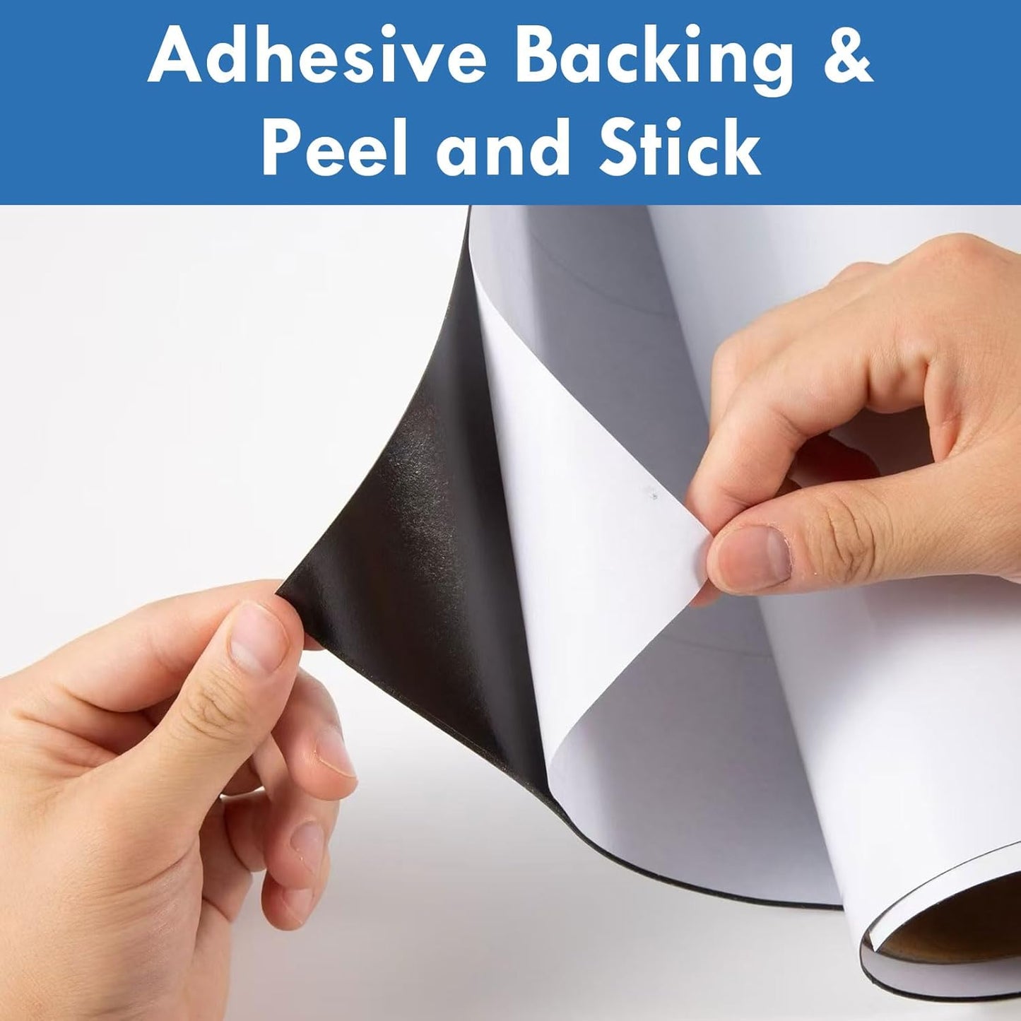 Magnetic Whiteboard Sticker Dry Erase Board for Wall - Adhesive Backing 48" x 36" Whiteboard for Classroom Office Home