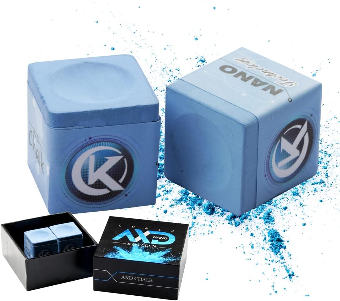 KONLLEN Pool Cue Chalk Nano Technology Billiard Chalk for Professional Tournament Dedicated Pool Chalk (Outstanding Performance, Reduce Miscue, Durable)