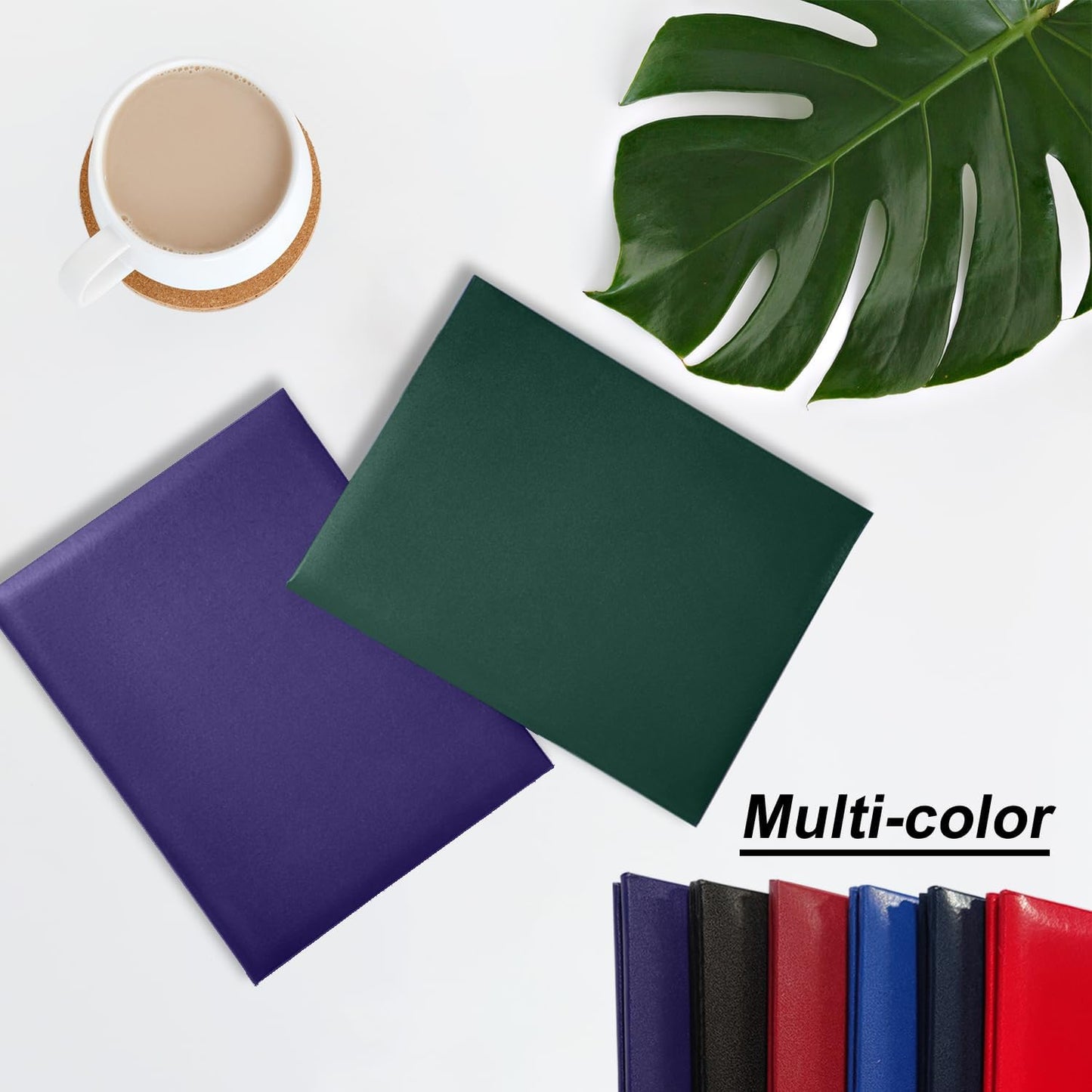 Certificate Holders 8.5"x11" Graduation Diploma Cover Document Leather Folders,Forest green-20 Pack