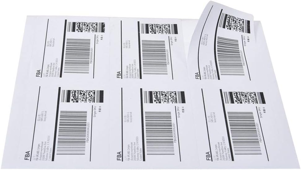 9527 Product 6 up 3-1/3 X 4 Sticker Labels Shipping Address Labels for Laser/Ink Jet Printer,200 Sheets,Total 1200 Labels
