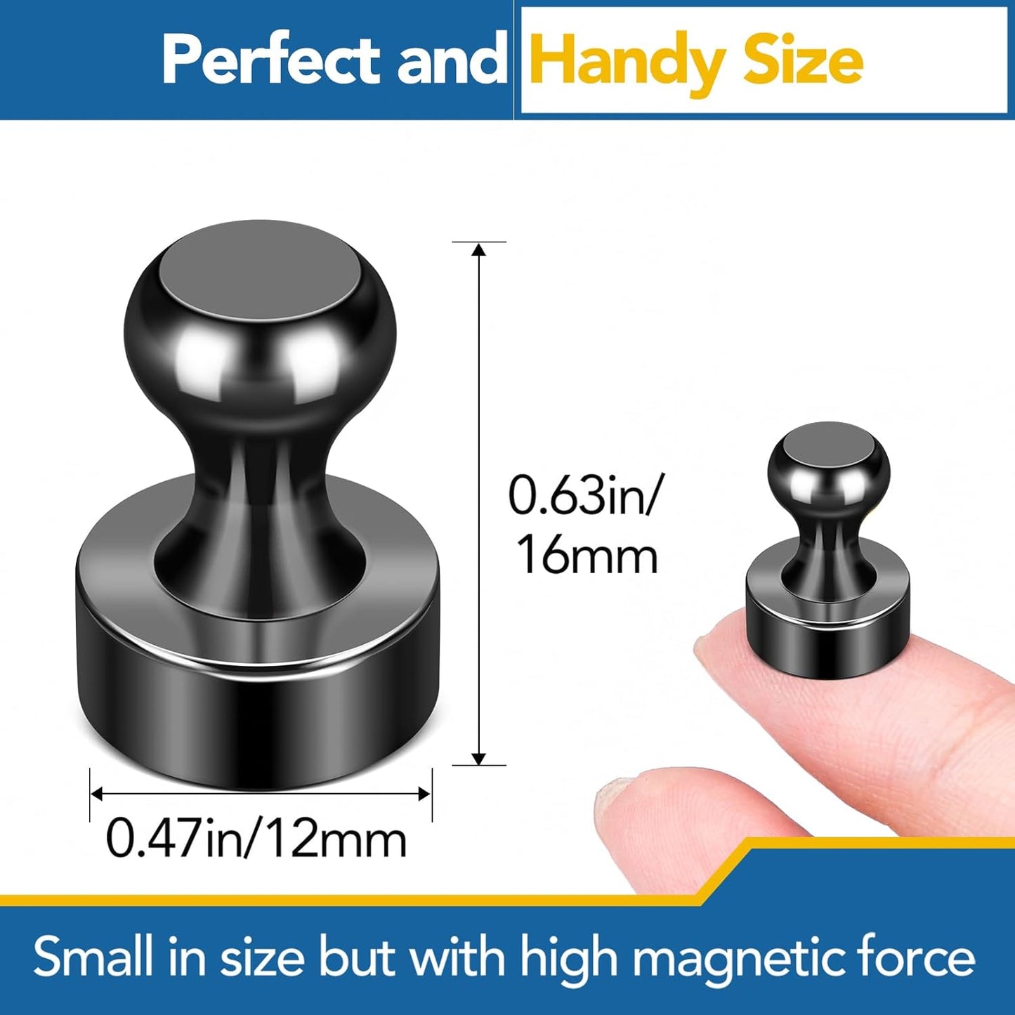 LOVIMAG Fridge Magnets - 28 Pcs Strong Neodymium Magnets for Whiteboard, Refrigerator, Kitchen, Office, School, Locker, Map Decorative