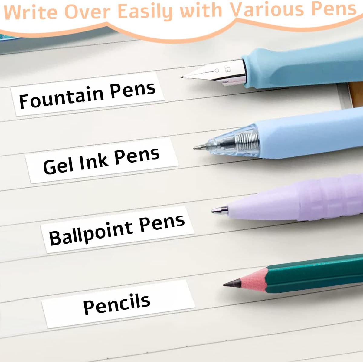 Benvo Correction Tape Quick Dry and 2 Sided Sticky Tape Runner Easy to Use Applicator for Instant Corrections Back to School, Office and Scrapbook Planner Supplies