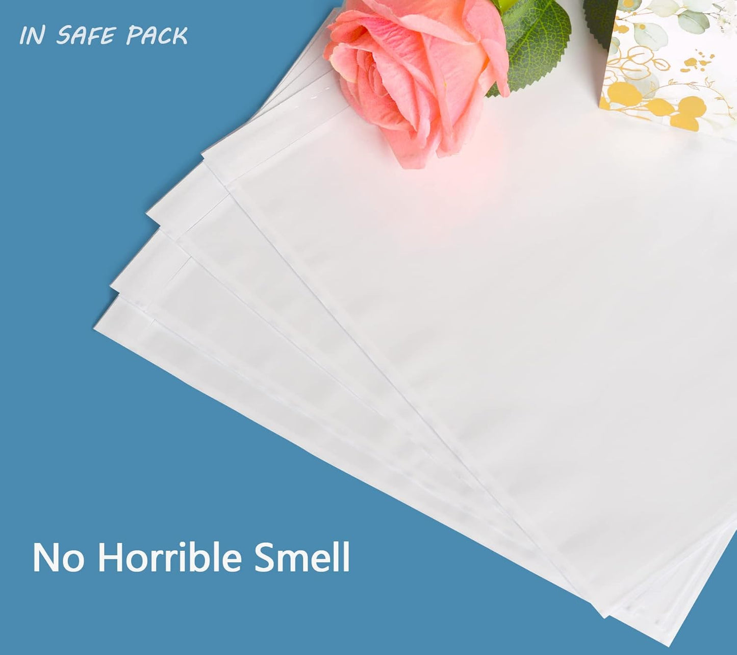 500 PCS 9.5"x 12" Clear Self-Adhesive Packing List Envelopes - Fit 8.5x11 inch Lettter - Shipping/Mailing Pouch Enclosed Bags for Packing Slips Invoice Label